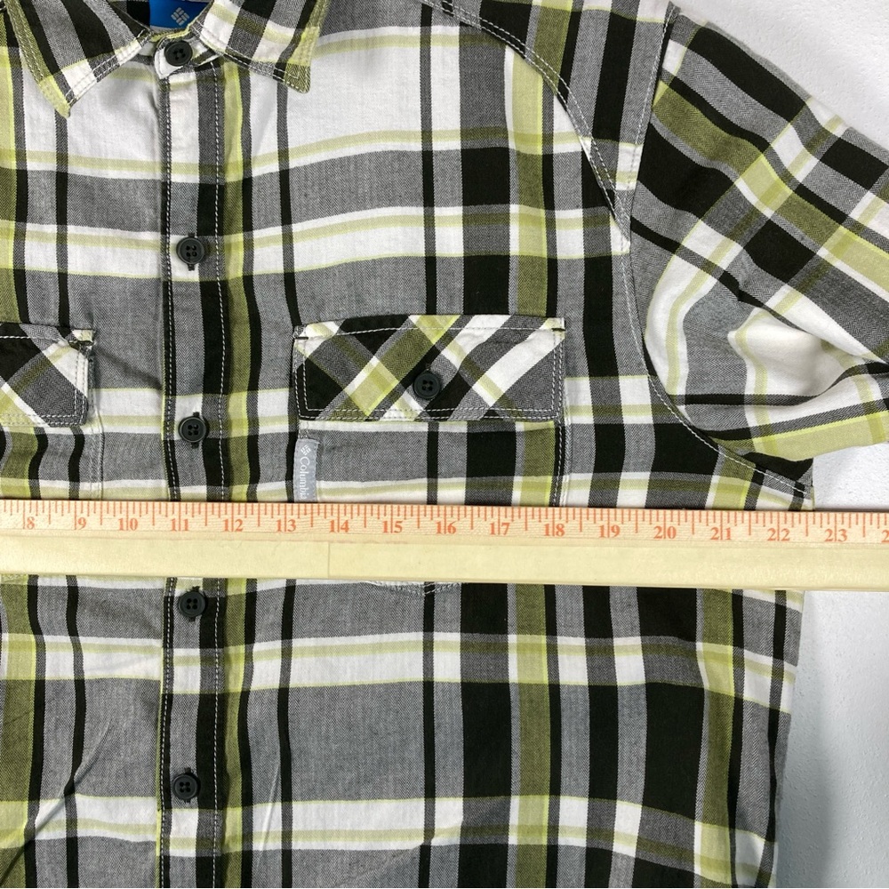 Columbia Sportswear Company Men's M Plaid Long Sleeve Button Down Shirt Cotton - Picture 11 of 16